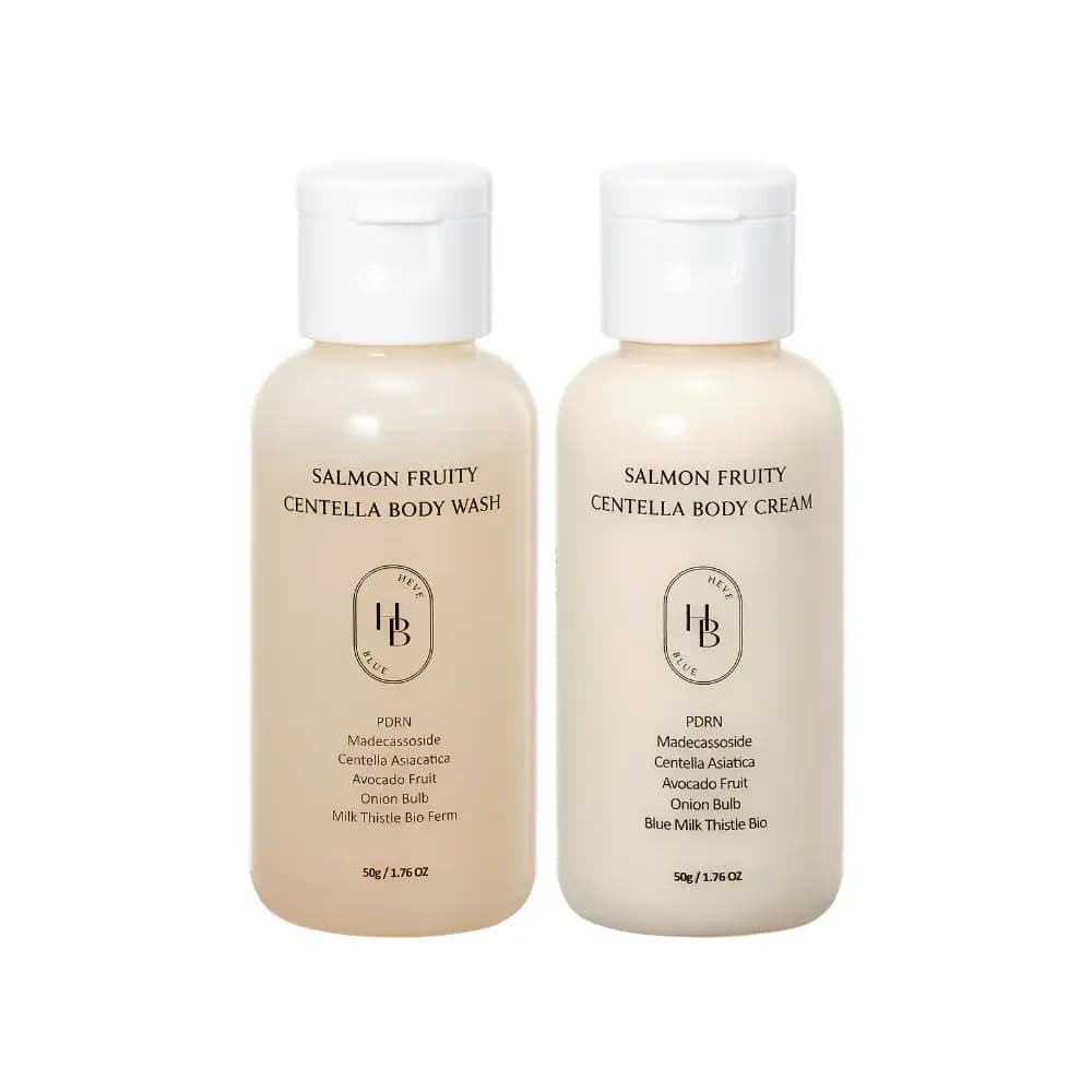 Salmon Fruity Centella Body Travel Kit (2pcs)